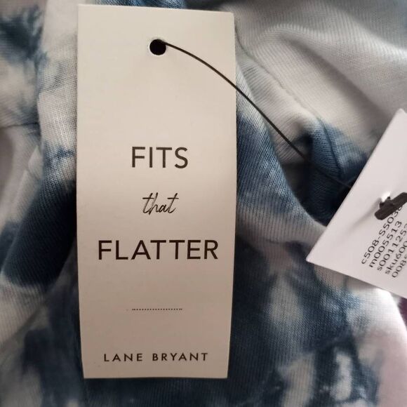 LANE BRYANT Swing Flutter-Sleeve Off-The-Shoulder Babydoll Tee SZ.14/16 NWT - Picture 10 of 11